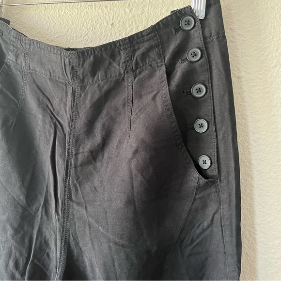 Pilcro by Anthropologie Black Linen Joggers Size 30 - Picture 2 of 8